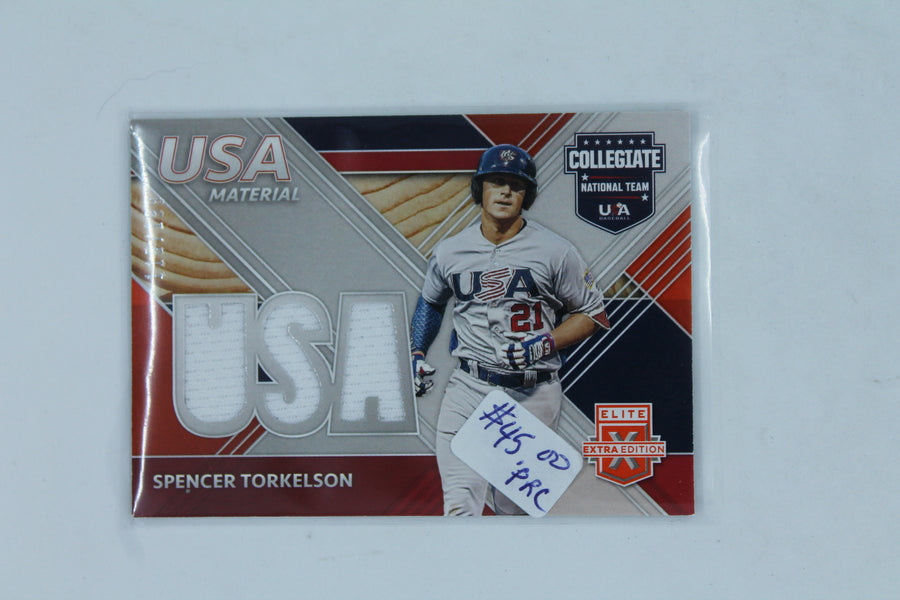 Spencer Torkelson  2020 Panini Elite Extra Edition - USA Baseball Material - Orange #USAM-ST PRC