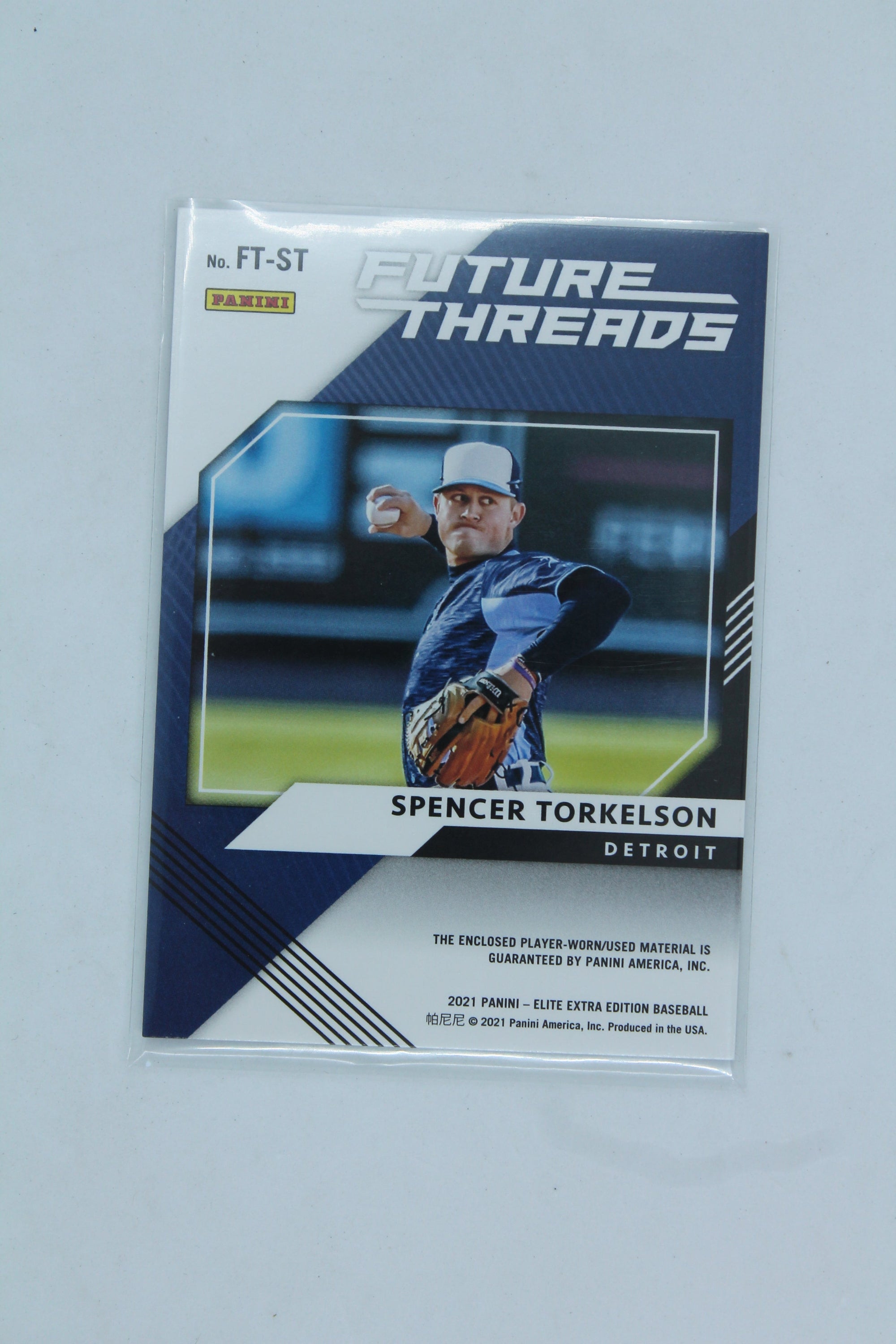 Spencer Torkelson 2021 Panini Elite Extra Edition - Future Threads #FT-ST  PRC