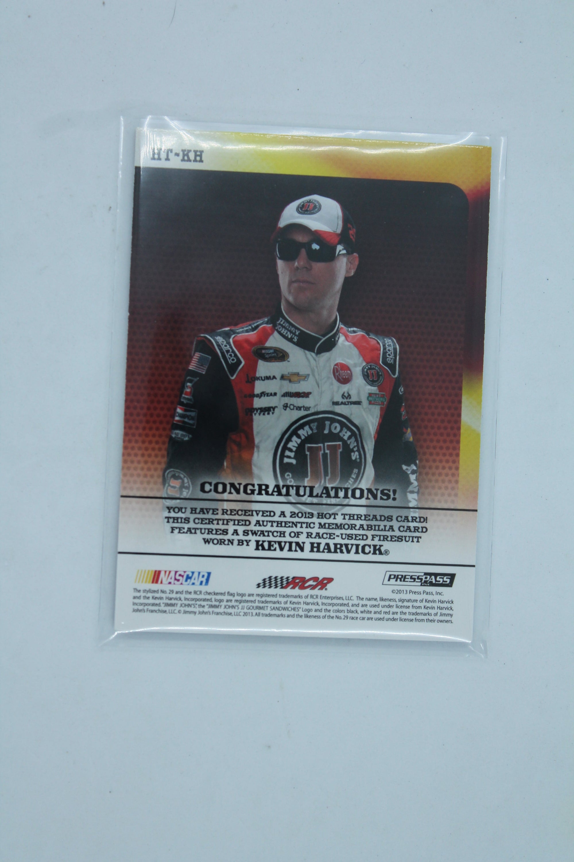 2013 Press Pass Ignite - Hot Threads #HT-KH Kevin Harvick
