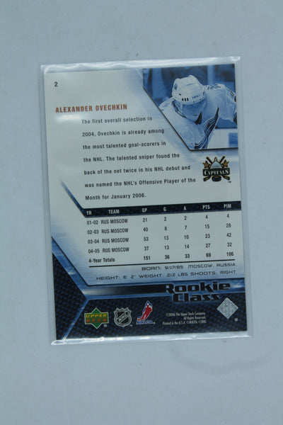 Alex Ovechkin 2005-06 Upper Deck Rookie Class - Rookie Year Card