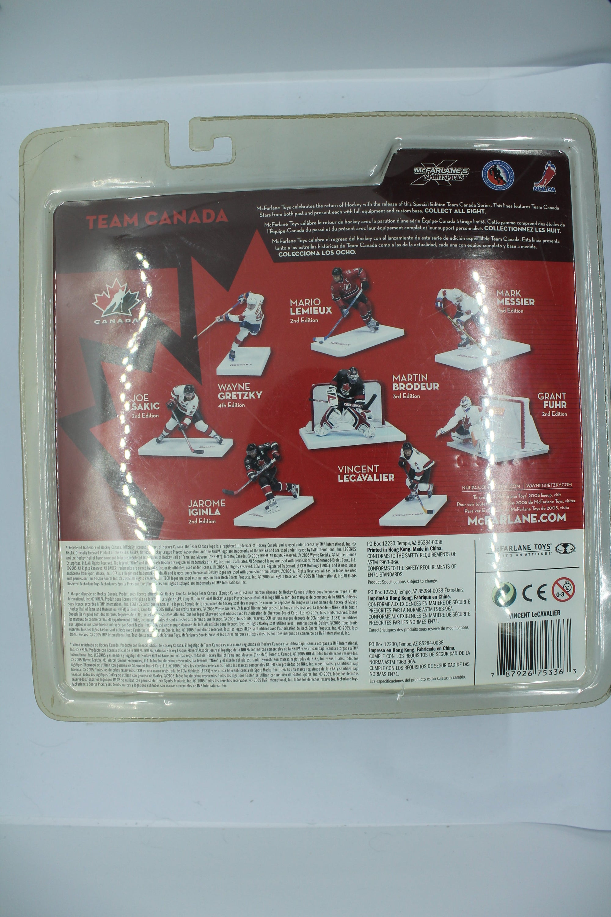 McFarlane Team Canada 2004 Vincent Lecavalier 6" Action Figure 2005