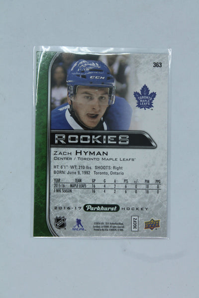 Zach Hyman 2016-17 Upper Deck Parkhurst Rookie Card