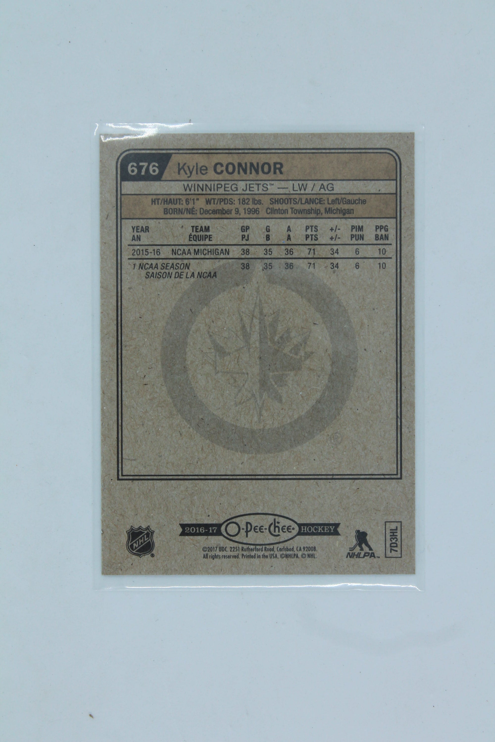 Kyle Connor 2016-17 O-Pee-Chee Update - Marquee Rookies - Rookie Card