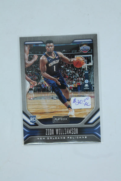 Zion Williamson 2019-20 Panini Chronicles - Playbook Rookie Card