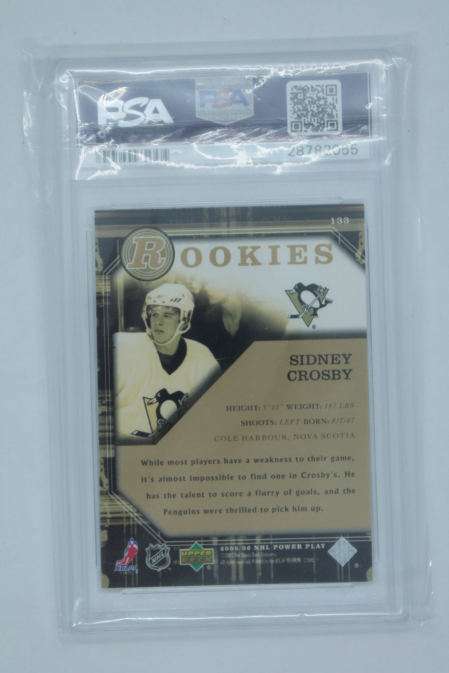 Sidney Crosby Power Play Rookie Card - PSA 8