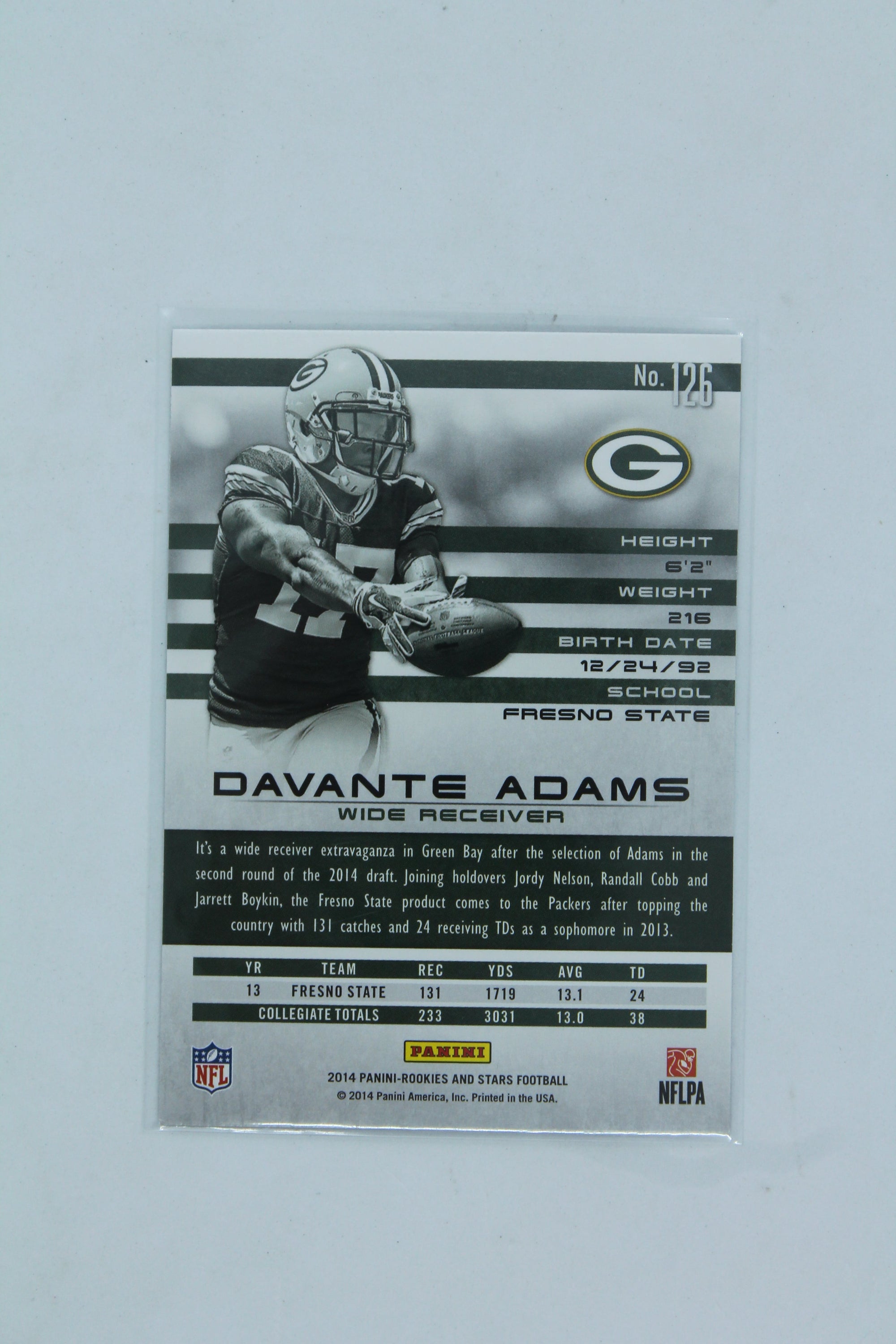 Davante Adams 2014 Panini Rookies & Stars Rookie Card