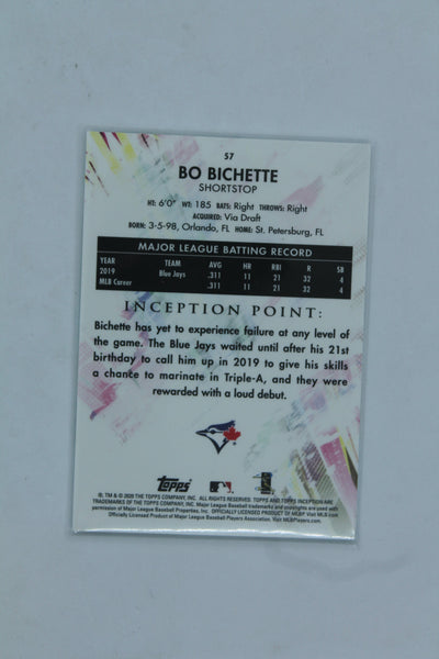 Bo Bichette 2020 Topps Inception Rookie Card