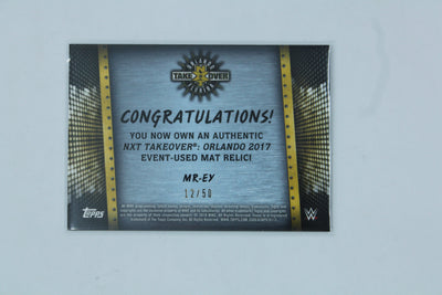 Eric Young 2018 Topps WWE Road to Wrestlemania - NXT Takeover - Mat Relics - Blue #MR-EY
