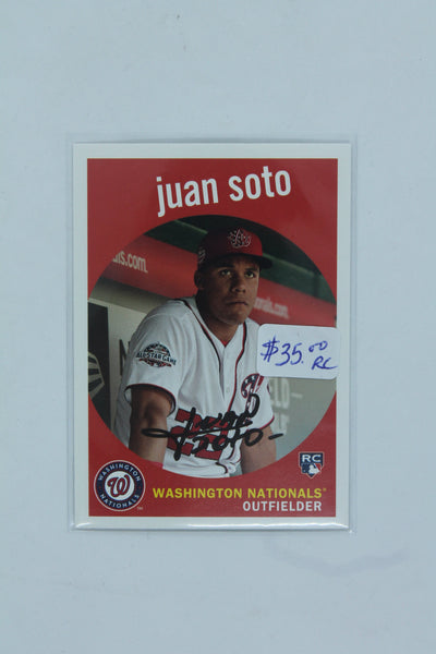 Juan Soto 2018 Topps Archives 1959 Design Rookie Card