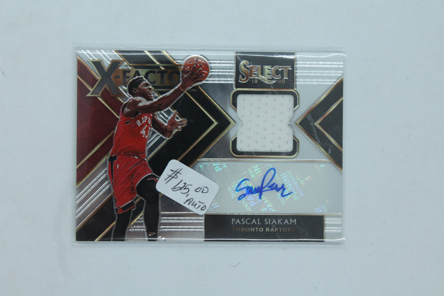 Pascal Siakam 2019-20 Panini Select - X-Factor Memorabilia Signatures #XF-PSK  #123/199