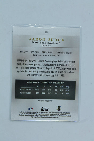 Aaron Judge 2017 Topps Gold Label Rookie Card