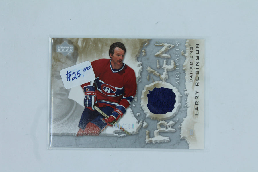 Larry Robinson 2007-08 Upper Deck Frozen Artifacts #FA-LR Jersey Card #81/100