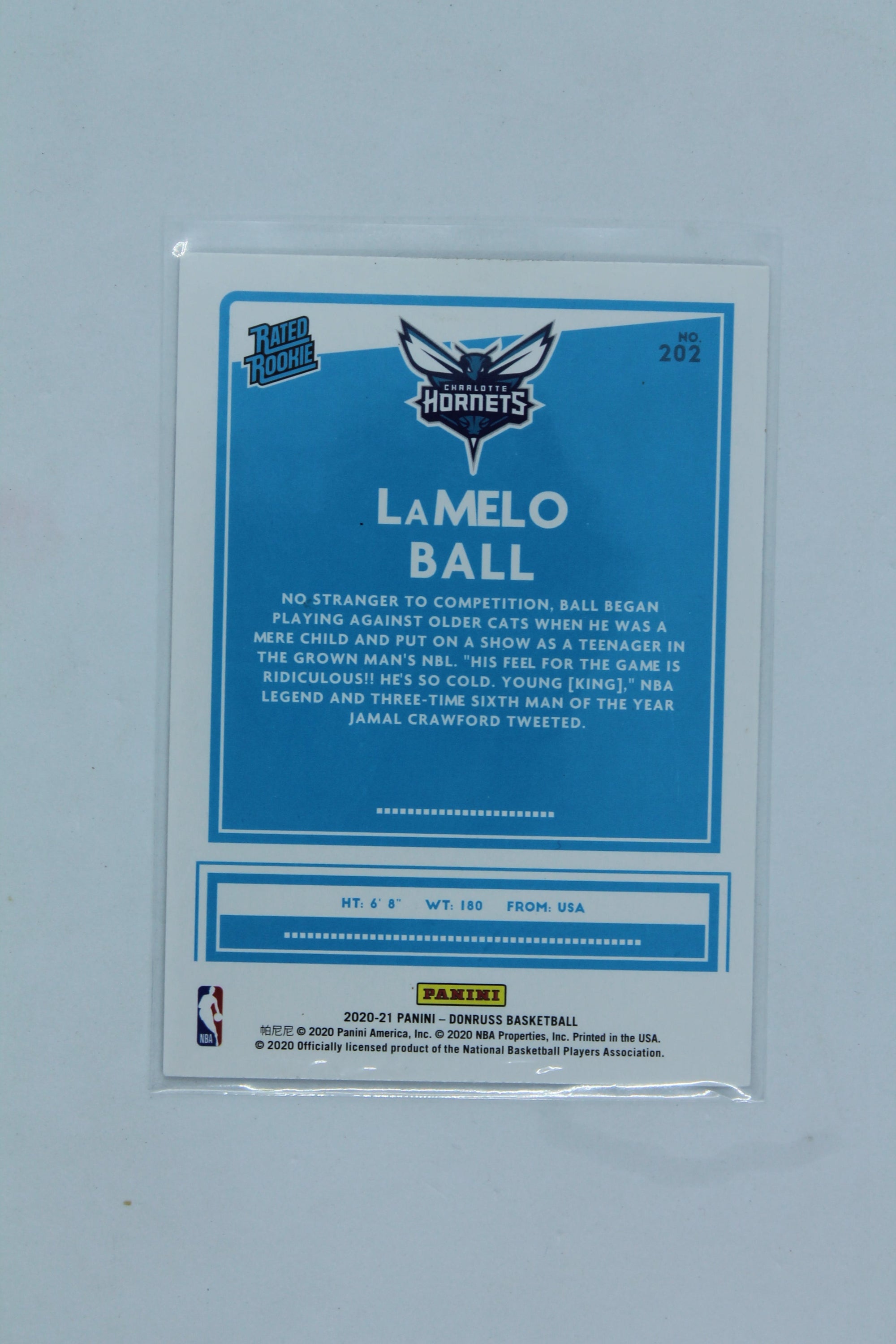 LaMelo Ball  2020-21 Panini Donruss - Rated Rookies - Rookie Card