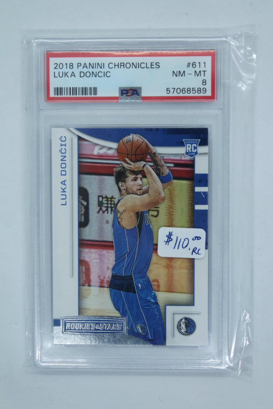 Luka Doncic 2018-19 Panini Chronicles Graded PSA NM-MT 8 Rookie Card