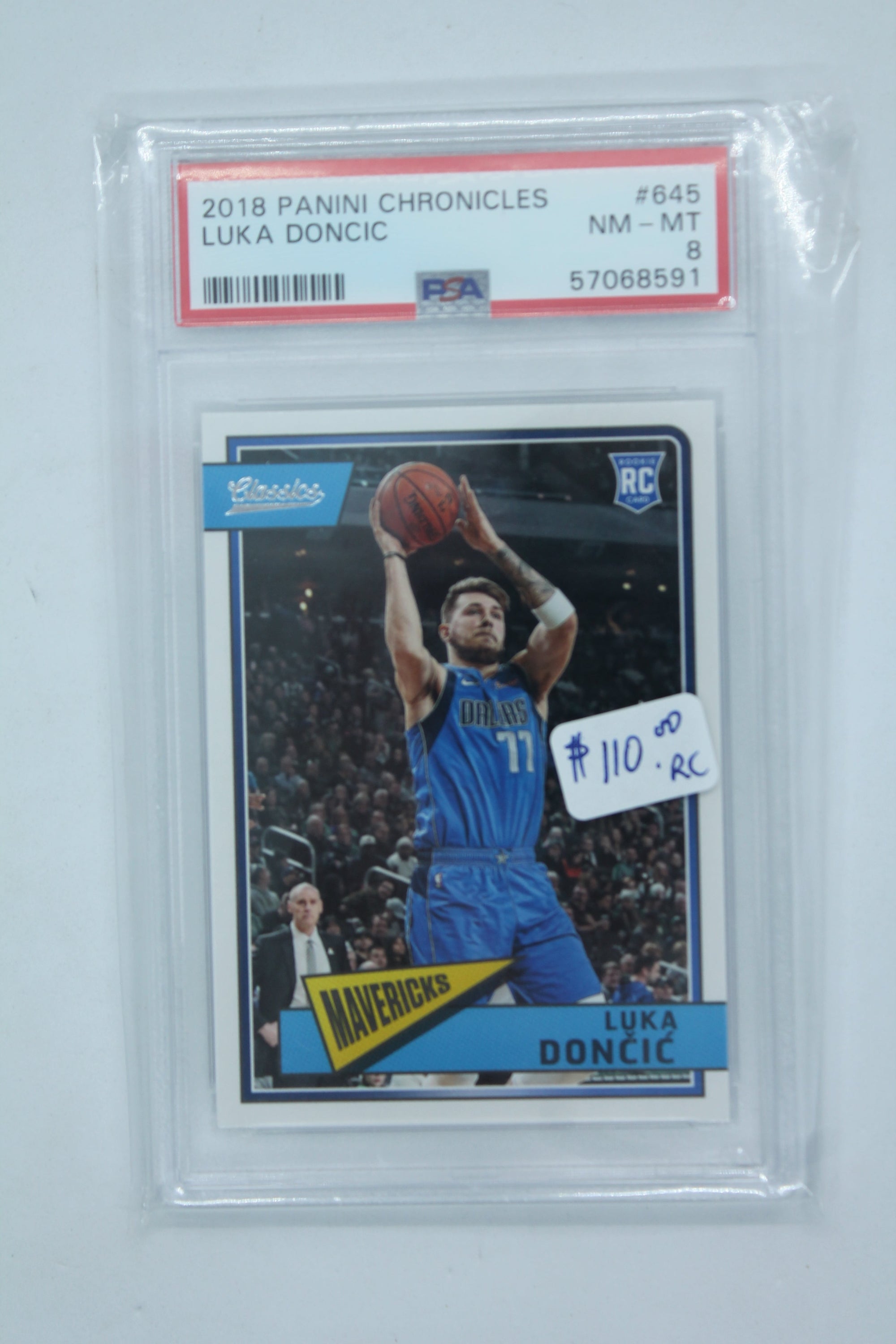 Luka Doncic 2018-19 Panini Chronicles Graded PSA 8 Rookie Card