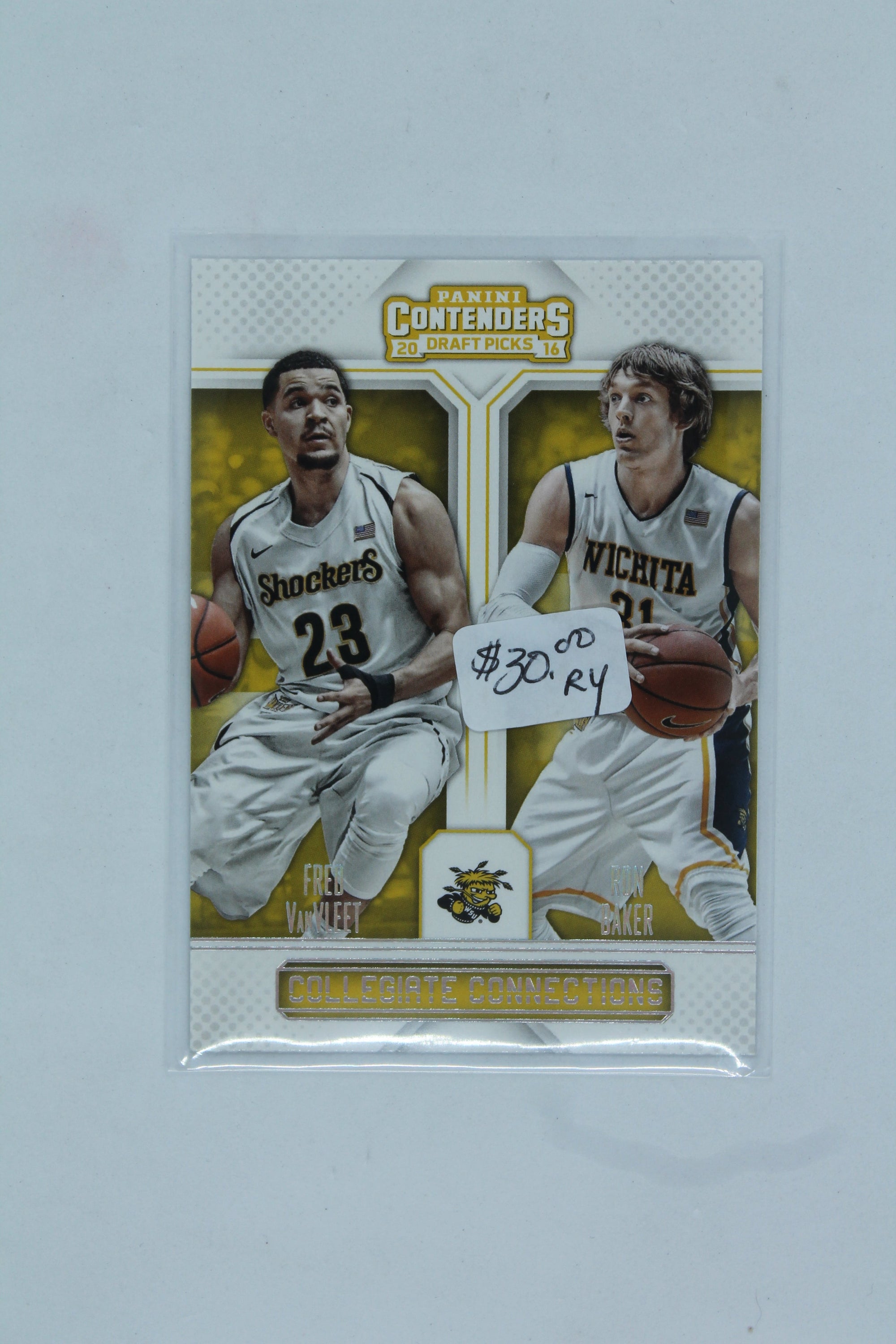 Fred VanVleet 2016-17 Panini Contenders Draft Picks - Collegiate Connections & Ron Baker Rookie Year