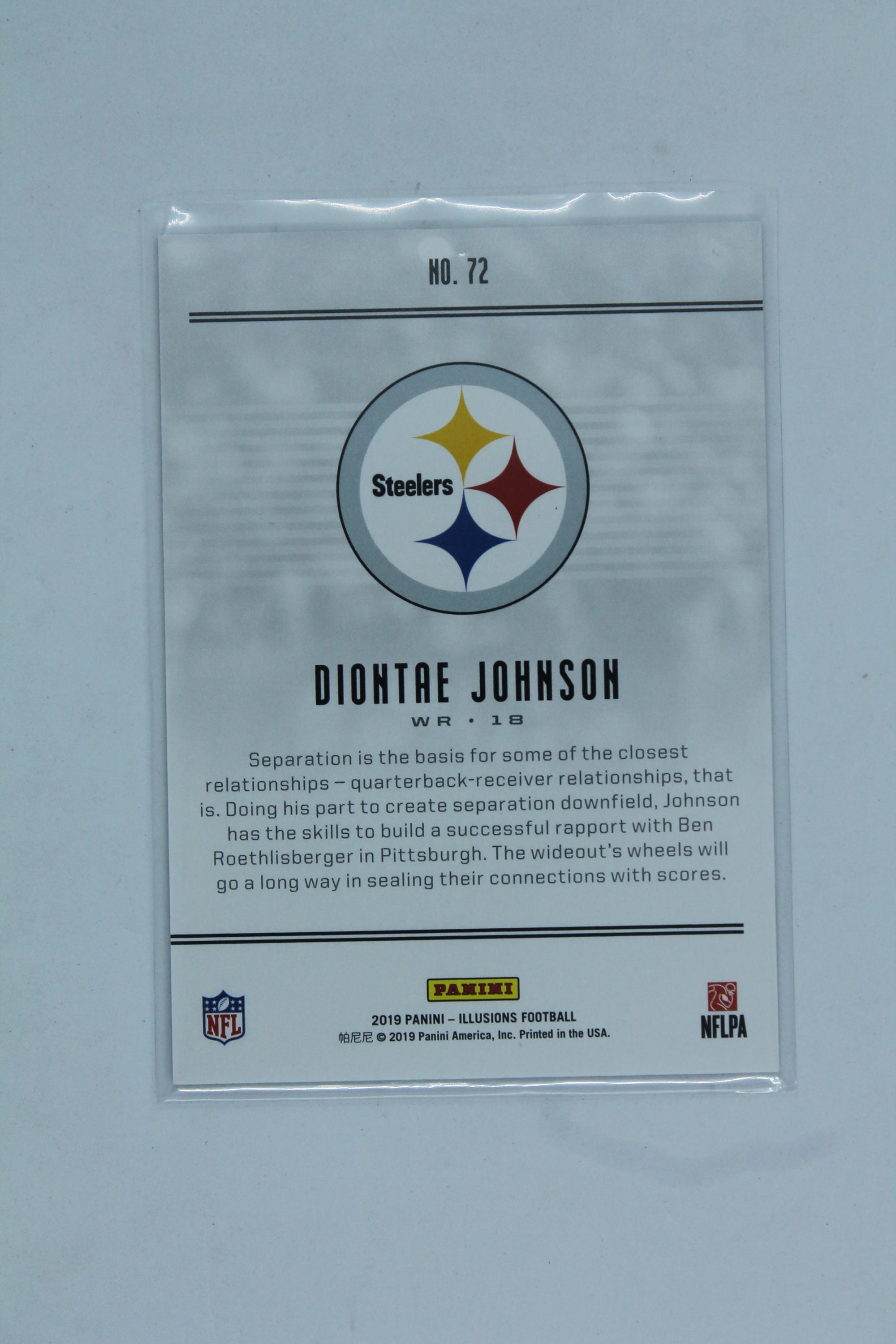 Diontae Johnson 2019 Panini Illusions Rookie Card