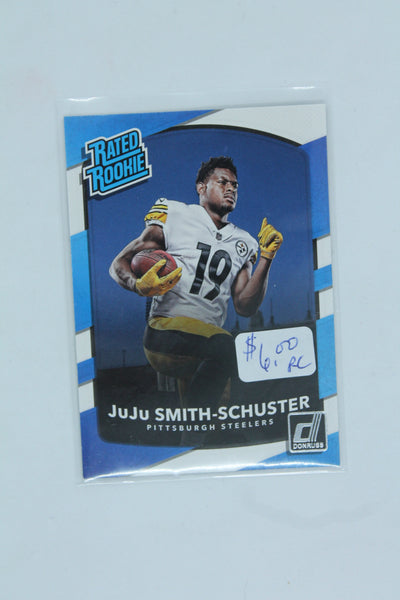 JuJu Smith-Schuster 2017 Donruss Rated Rookie Rookie Card