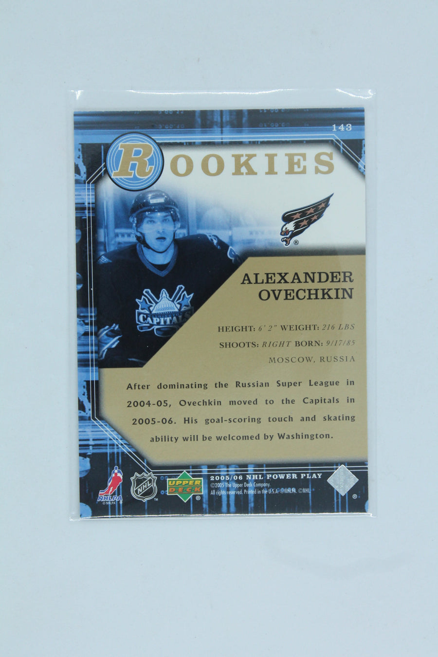 Alex Ovechkin 2005-06 Upper Deck Power Play Rookie Card
