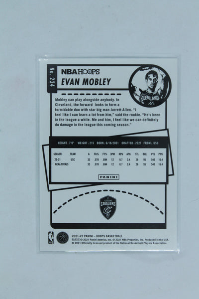 2021-22 Panini NBA Hoops - [Base] - Winter #234 Rookies - Evan Mobley  Rookie Card