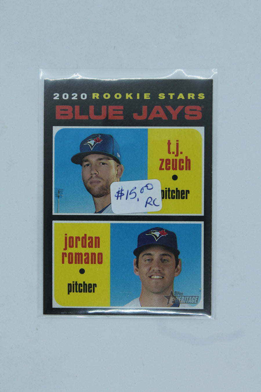 Jordan Romano  2020 Topps Heritage Rookie Stars Rookie Card