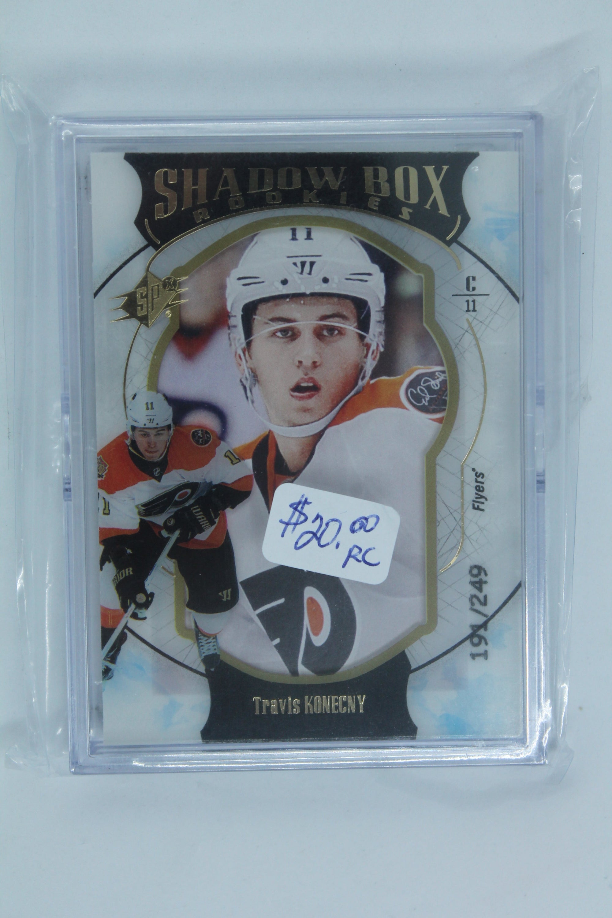 Travis Konecny 2016-17 SPx Shadow Box Rookies Rookie Card #191/249