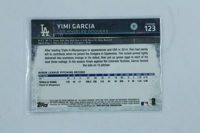 Yimi Garcia 2015 Topps Chrome Pink Refractor Rookie Card