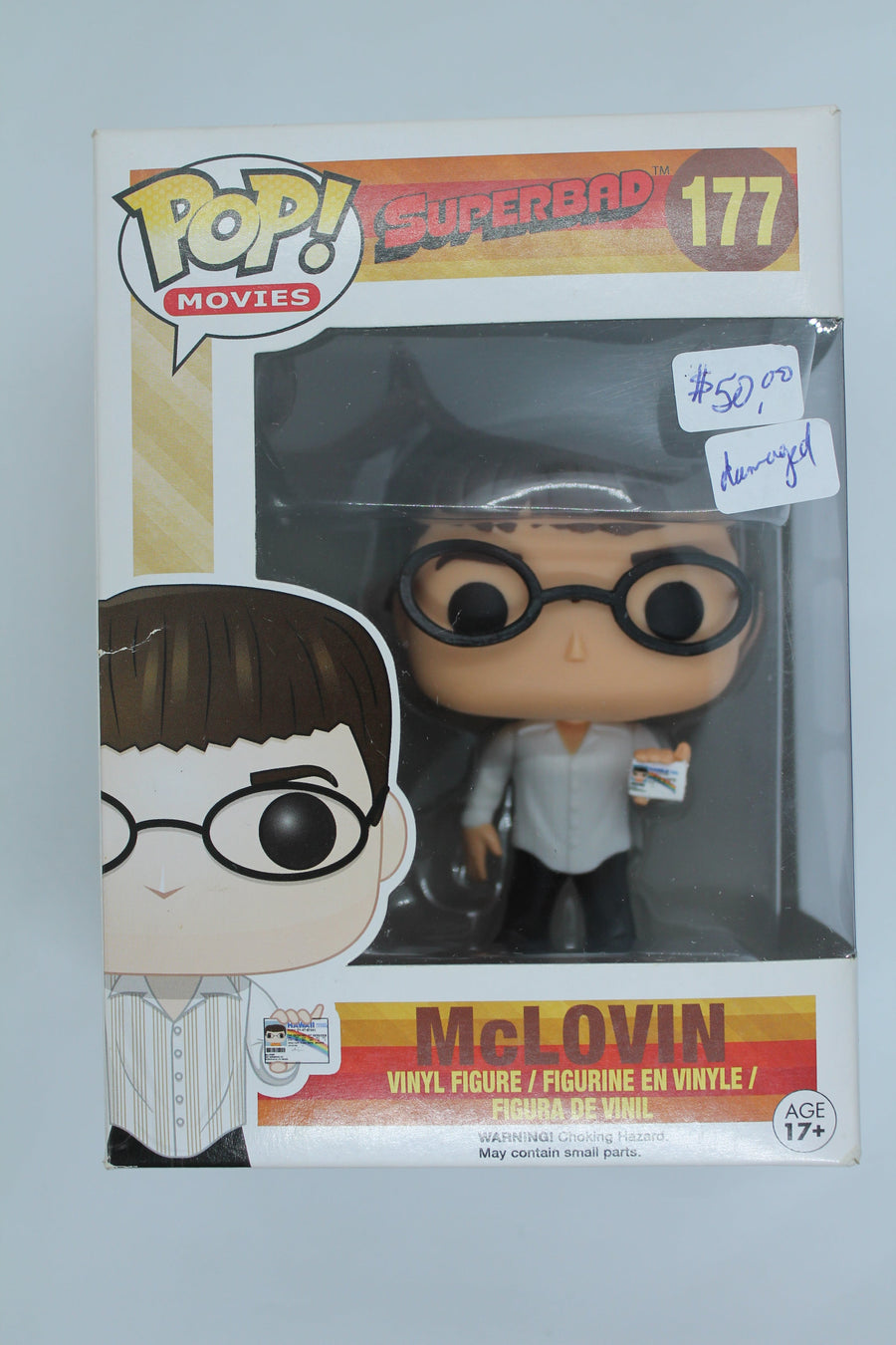 Funko Pop McLovin #177 - Superbad (damaged)