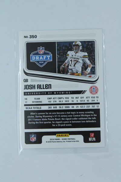 Josh Allen 2018 Score Rookie Card