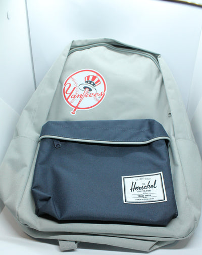 New York Yankees Herschel Supply Co. Heritage Backpack - GRAY & NAVY