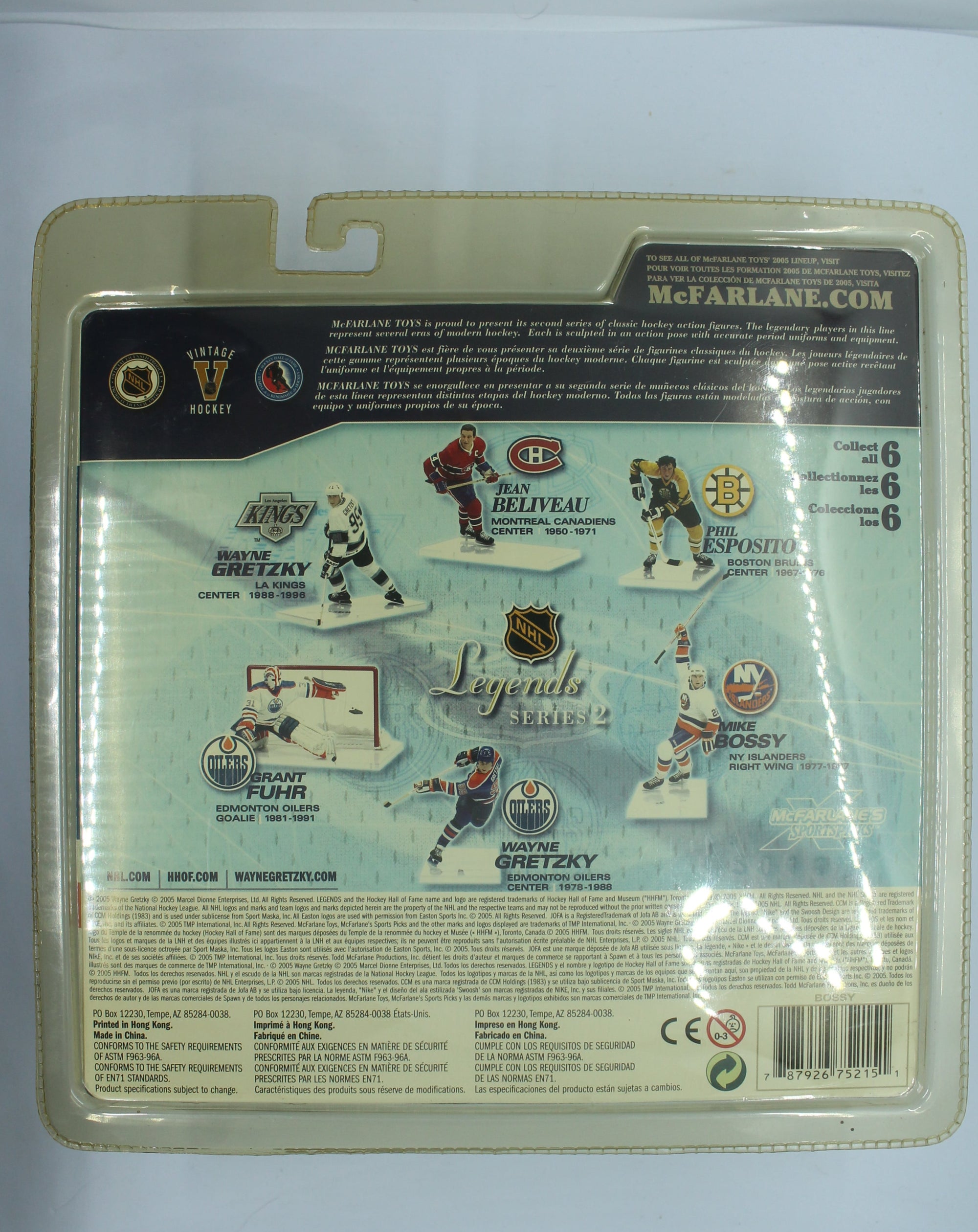 Mike Bossy Variant Blue Jersey NY Islanders NHL McFarlane Legends Series 2 Figure