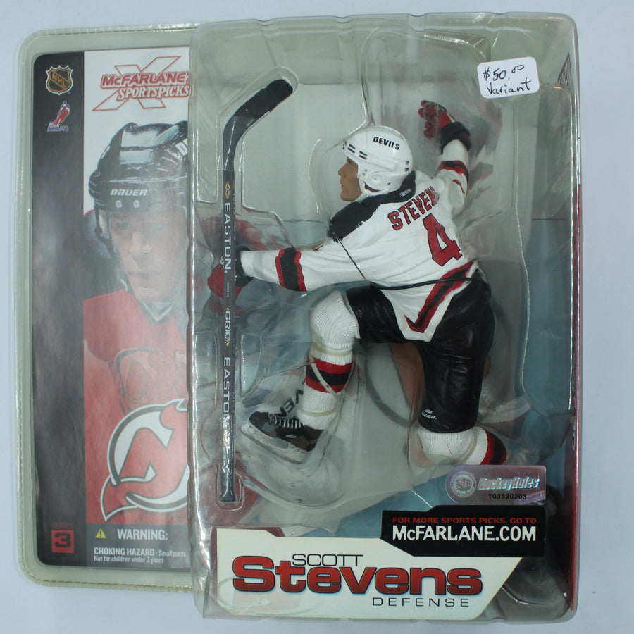 Mcfarlane Toys Nhl Sportspicks Series 1 Eddie Belfour (Dallas Stars) White Jersey No Logo On Bottle