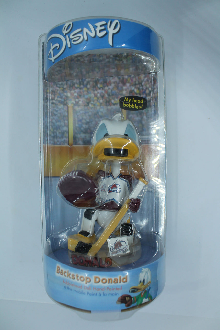Disney NHL Bobblehead Backstop Donald Colorado Avalanche