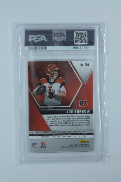 Joe Burrow 2020 Panini Mosaic Rookie Card - PSA 8