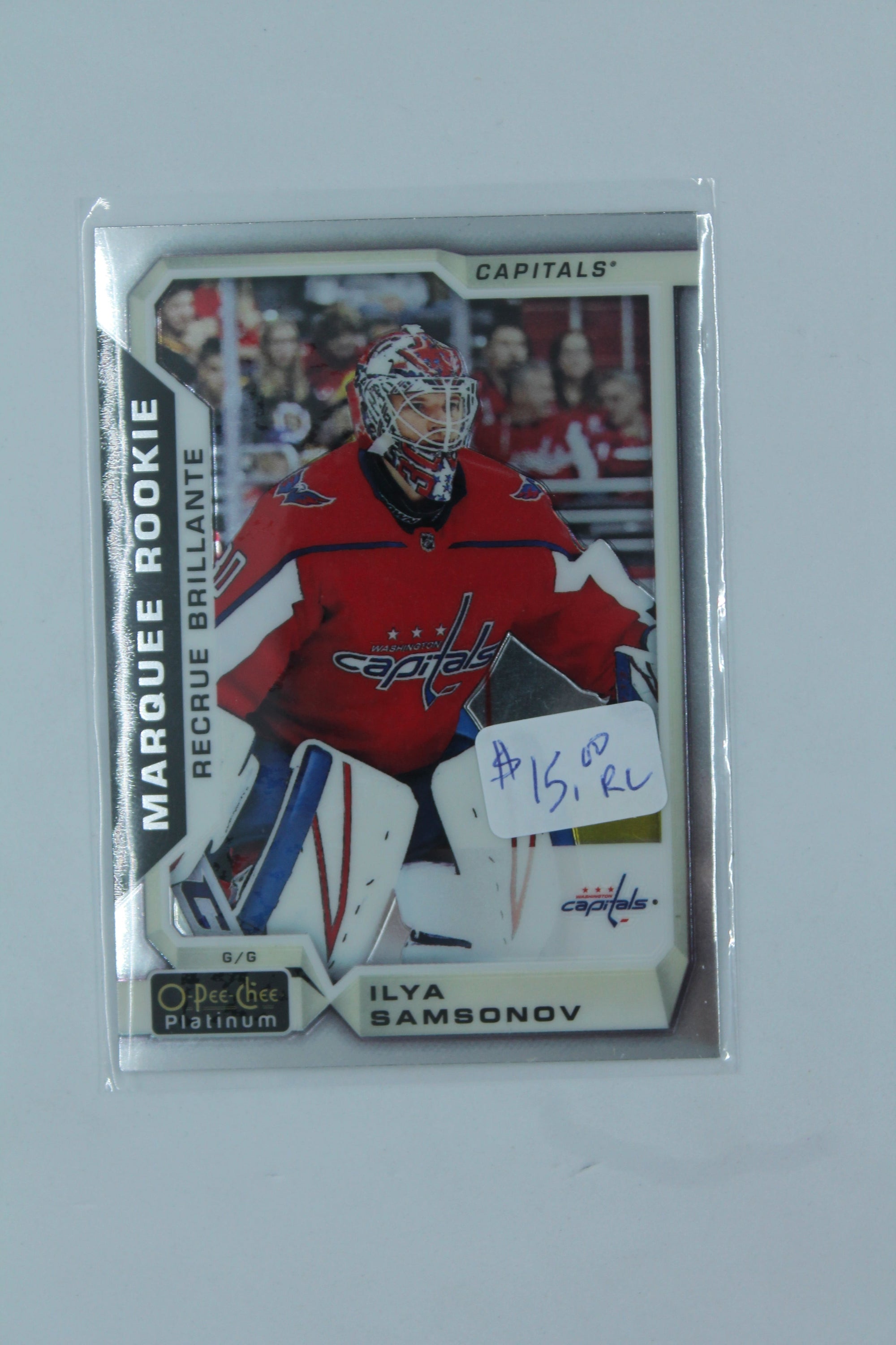 Ilya Samsonov 2018-19 O-Pee-Chee Platinum Rookie Card