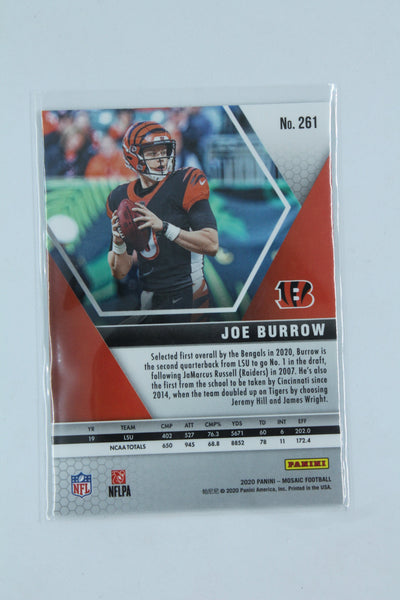 Joe Burrow 2020 Panini Mosaic Rookie Card