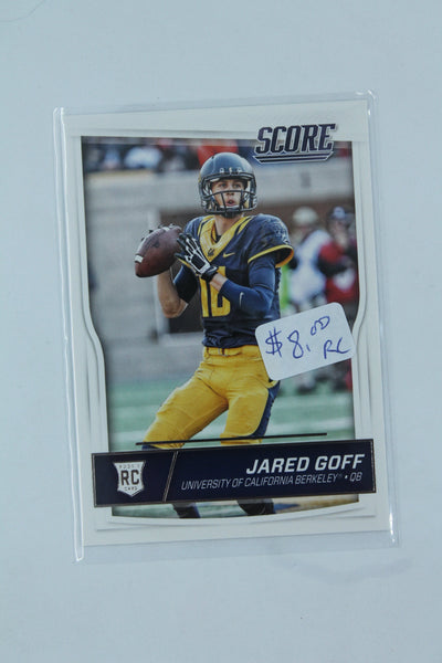 Jared Goff 2016 Score Rookie Card