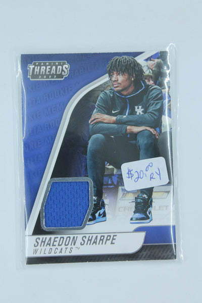Shaedon Sharpe 2022-23 Panini Chronicles Draft Picks - Threads Rookie Memorabilia