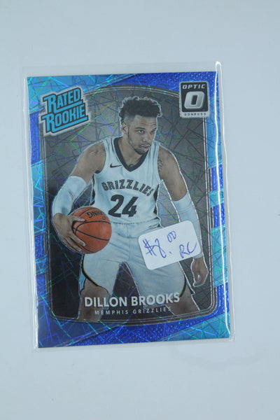 Dillon Brooks 2017-18 Panini Donruss Optic - Blue Velocity Prizm Rated Rookie - Rookie Card