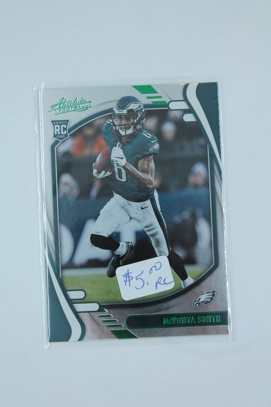 DeVonta Smith 2021 Panini Absolute Green Rookies Rookie Card