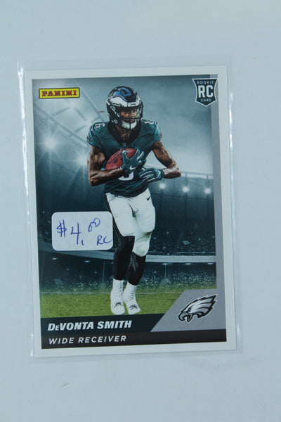 DeVonta Smith 2021 Panini NFL Sticker & Card Rookie Card