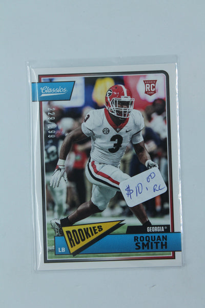 Roquan Smith 2018 Panini Classics Red Back - Rookies - Rookie Card #229/299