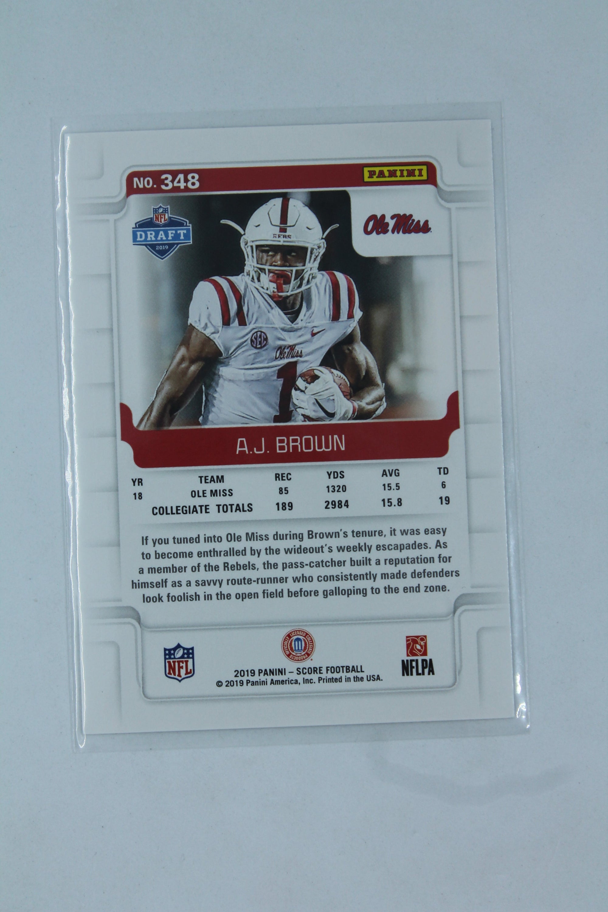NFL A.J. Brown Score Rookies Rookie Card - Philadelphia Eagles
