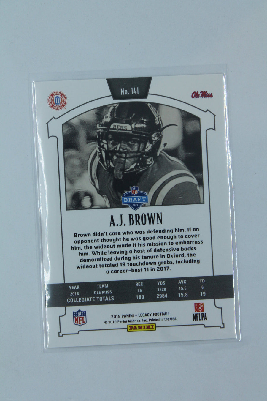 NFL A.J. Brown Panini Legacy Orange Rookies Rookie Card - Philadelphia Eagles #176/199