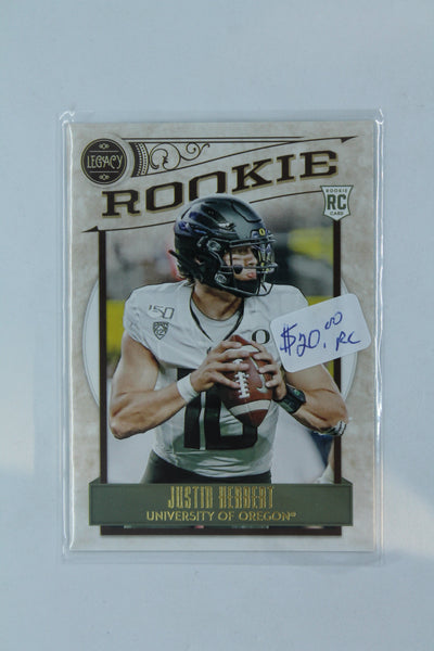 Justin Herbert 2020 Panini Legacy - Rookies Rookie Card