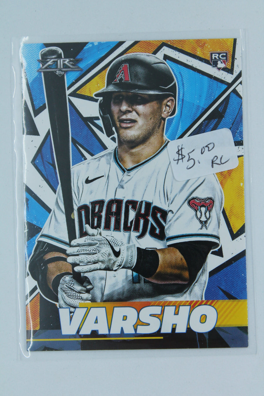 Daulton Varsho 2021 Topps Fire Rookie Card