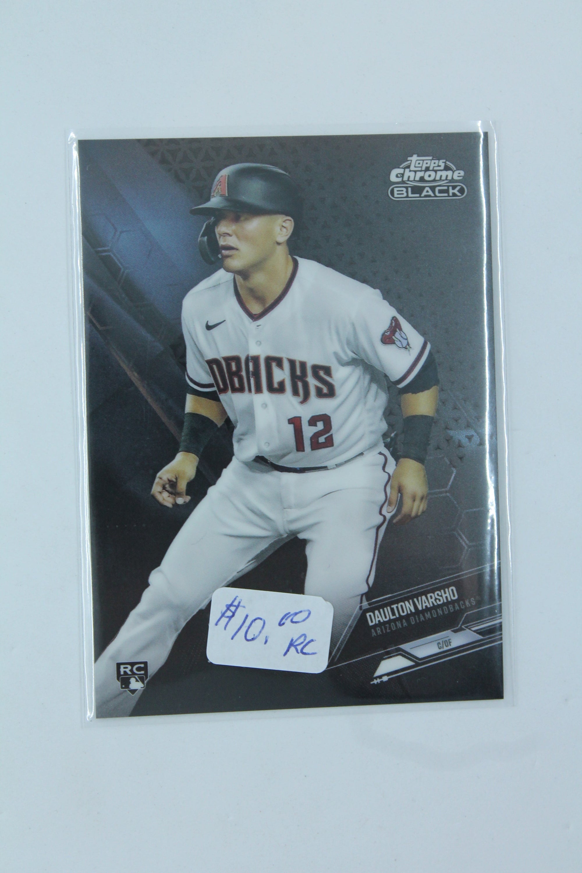 Daulton Varsho 2021 Topps Chrome Black Rookie Card