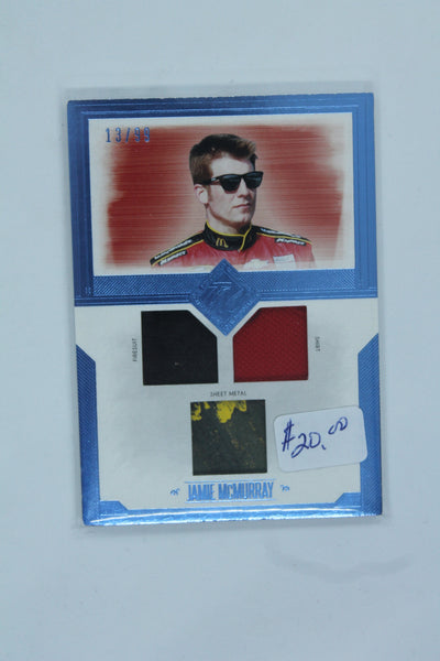 Jamie McMurray 2014 Press Pass Total Memorabilia - Total Memorabilia - Triple Blue #TM-JM #13/99