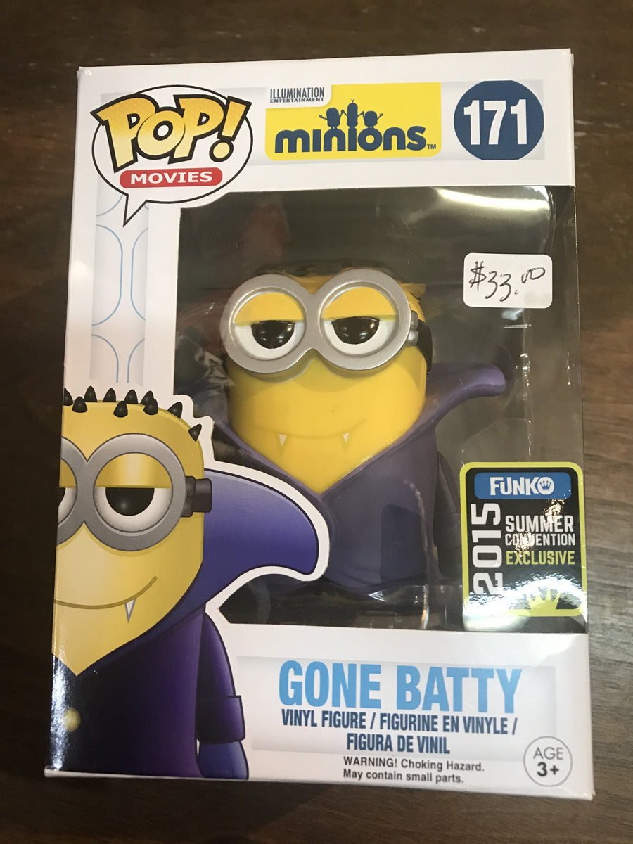 Funko Pop Gone Batty #171- Minions 2015 Summer Convention Exclusive (slight damage)