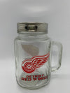 NHL Detroit Red Wings Mason Jar Glass with Lid